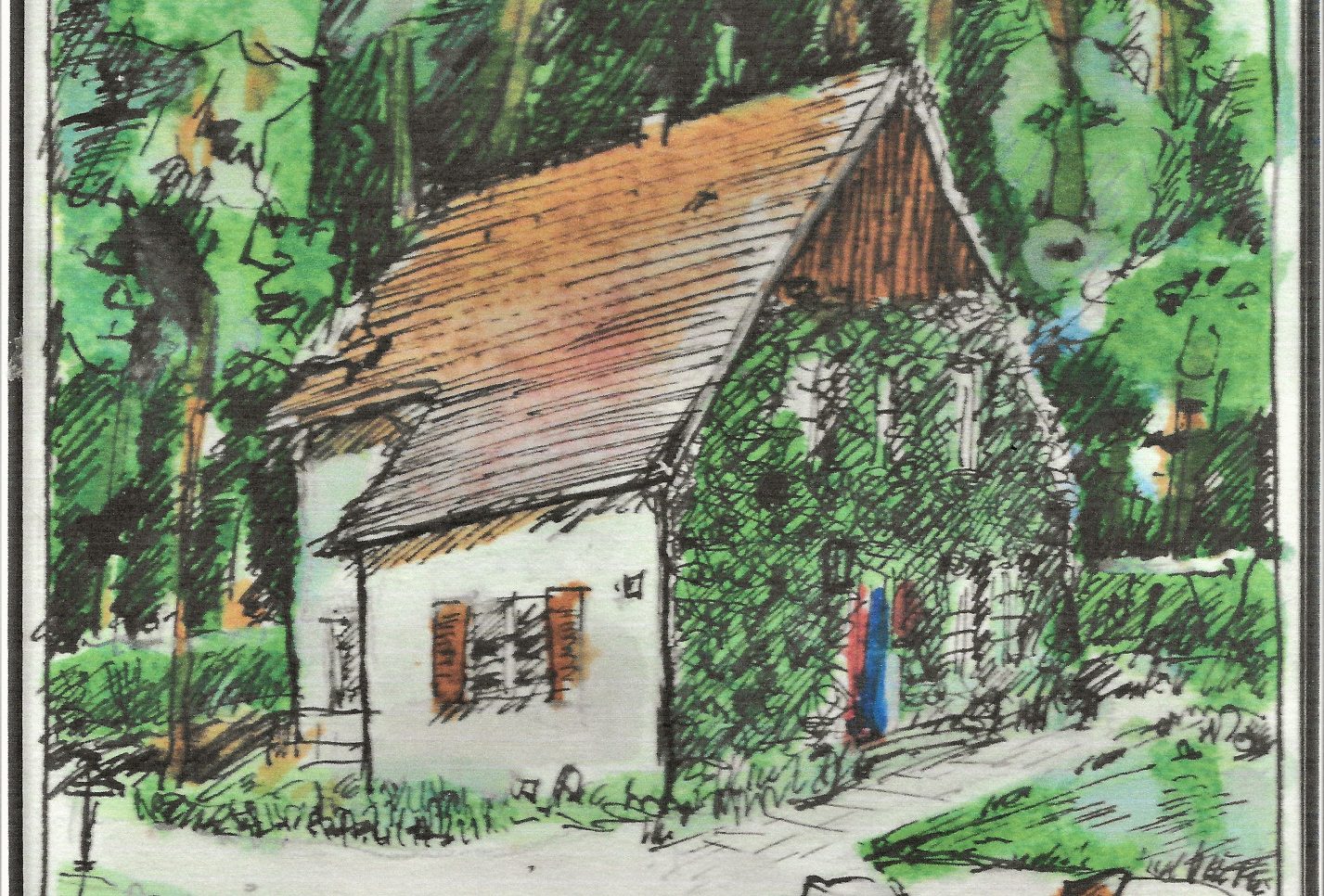 BUND VIE Magdalea Peterek Haus in Viersen Aquarell HM (2)