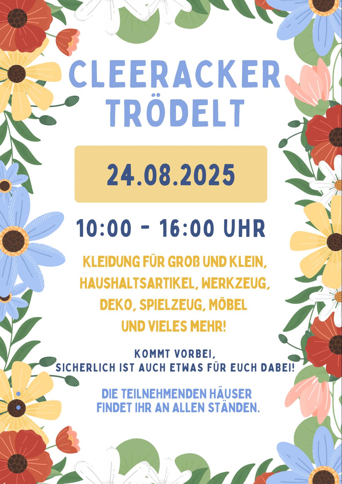 Flyer Cleeracker Trödel
