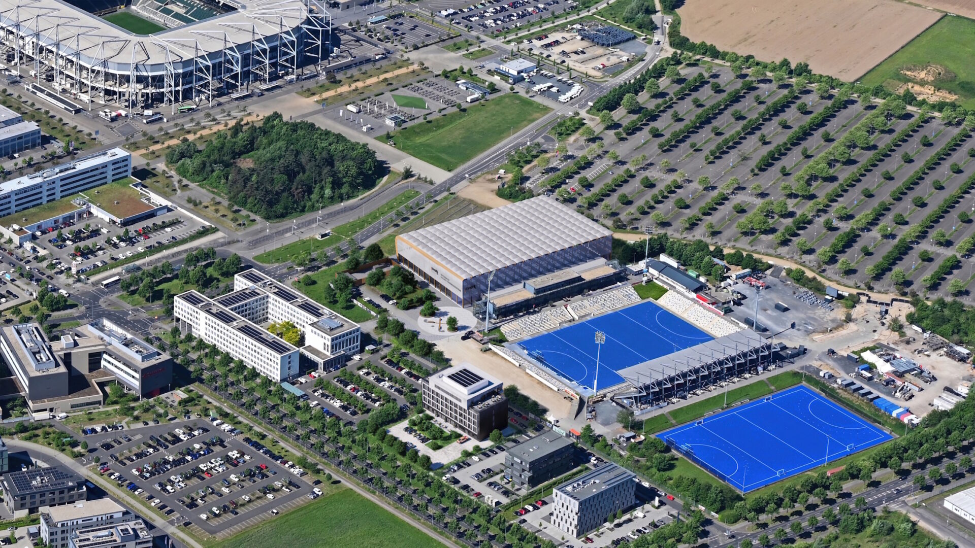 Vogelperspektive mit Neubauten©EWMG_Baugenehmigungen.net