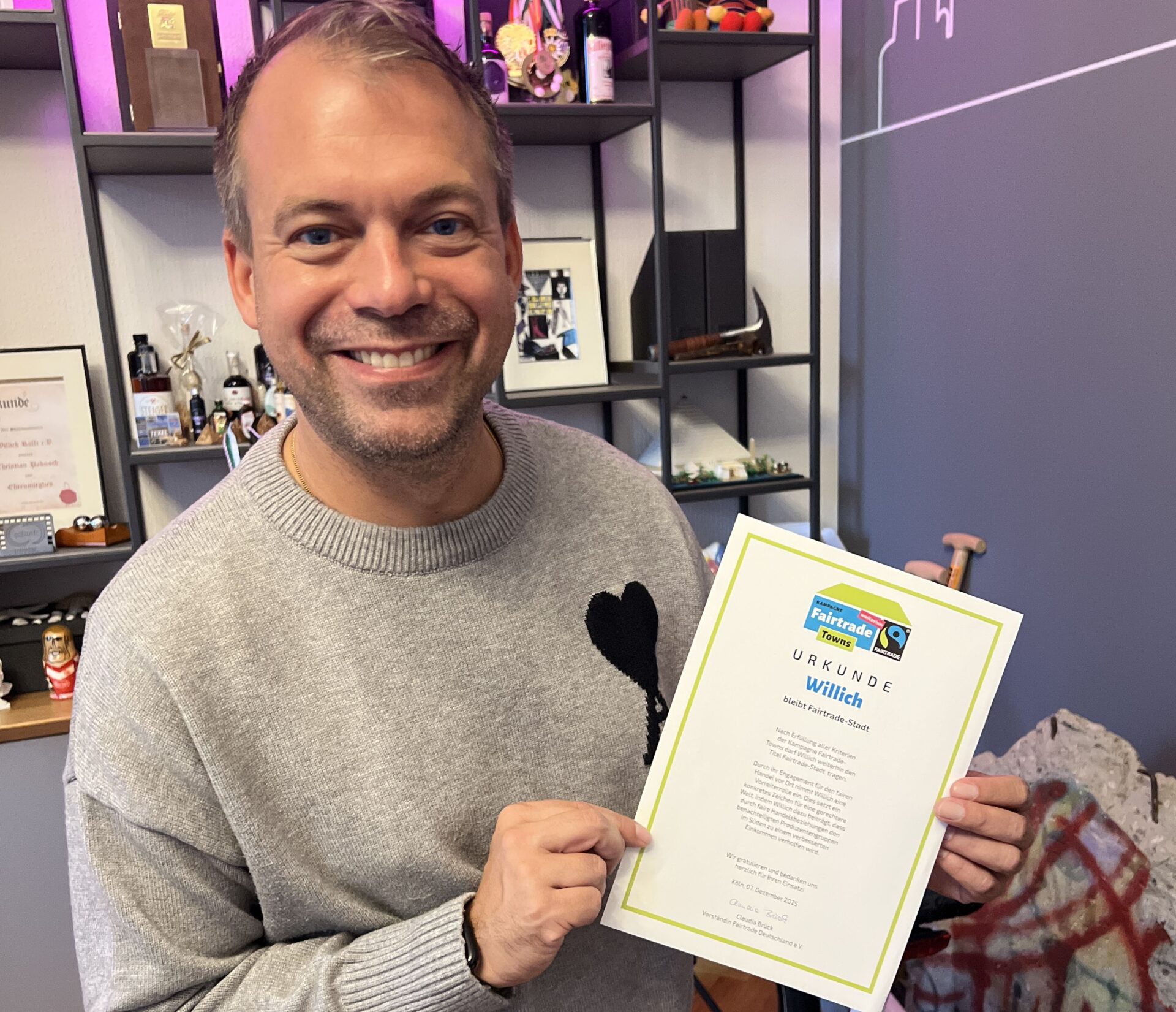 Fairtrade: Willich Titel verteidigt BM mit Fairtrade Urkunde 9 2025 (2)