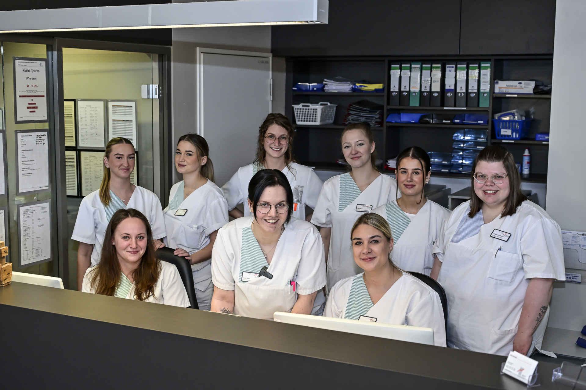 Pflegefachschülerinnen leiten Station im AKH Viersen 240424_AKH_Projektwoche_6994_mr