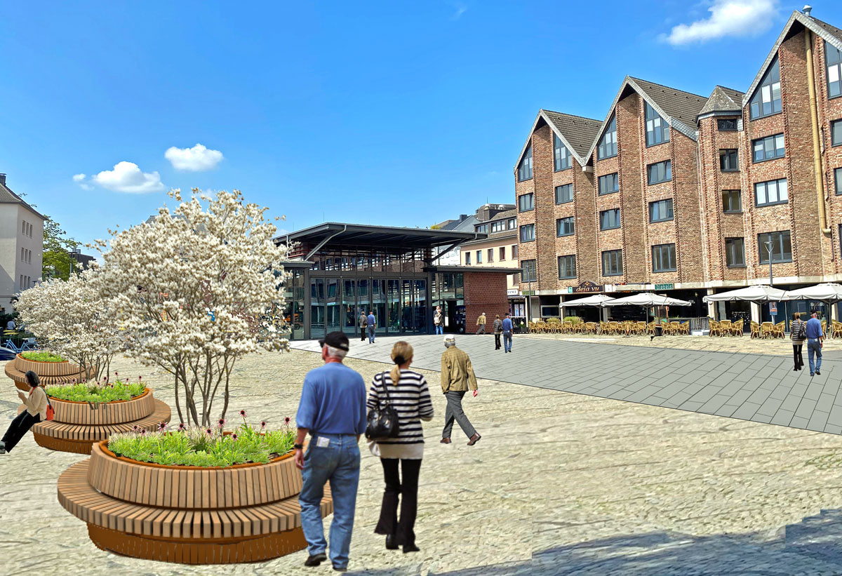 Umbau fast fertig: Am 24. August 20?? wird der Kapuzinerplatz eröffnet Kapuzinerplatz