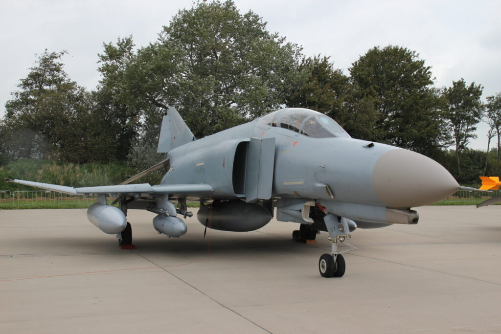 Die Thantom wird bei der Sanicole Airshow 2025 einen der letzten Auftritte haben. Hier eine deutsche Phantom.